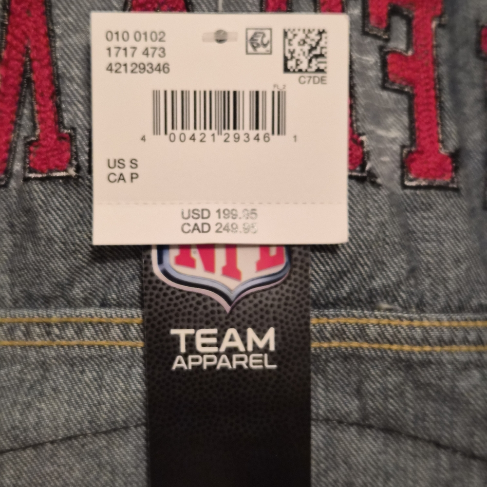 American Eagle Outfitters Denim NFL San Fransico 49er's Jacket - Picture 10 of 13
